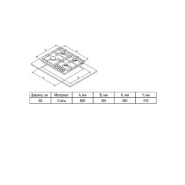 Варочная поверхность EVELUX HEG 600 X