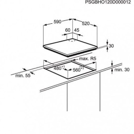 Варочная поверхность ELECTROLUX egt96342nw