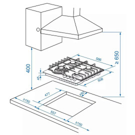Варочная поверхность HAIER HHX-M64RFVLX