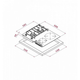 Комбинированная панель Teka TWIN IG 620 2G AI AL CI