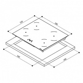 Варочная панель Faber FBH 64 BK (108.0536.625)