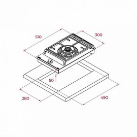 Газовая панель Teka GZC 31330 XBN BLACK (112570105)