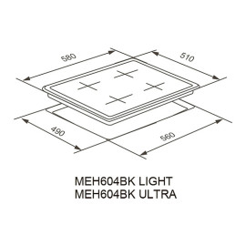 Варочная поверхность MEFERI MEH604BK ULTRA