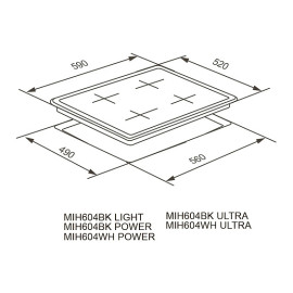 Варочная поверхность MEFERI MIH604BK POWER