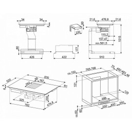 Индукционная варочная панель SMEG HOBD682D1