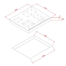 Варочная поверхность TEKA TTB 64320 TTC BLACK (112540007)