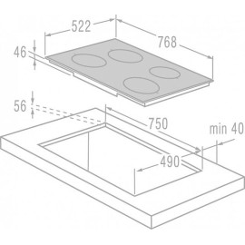 Поверхность GORENJE gis 74 xc