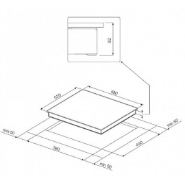 Индукционная варочная панель с facette GRAUDE IK60.1 WF