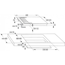 Газовая панель GORENJE GW 642 SYW