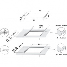 Варочная панель HOTPOINT-ARISTON HB 8460B NE/W