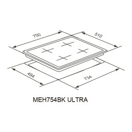 Варочная поверхность MEFERI MEH754BK ULTRA