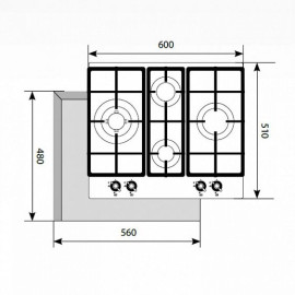 Газовая панель Lex GVG 643C iv