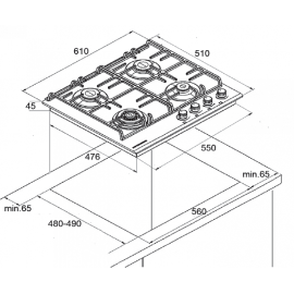 Варочная поверхность KUPPERSBERG FG 65 B