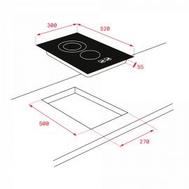 Стеклокерамическая панель TEKA VTTC2PB