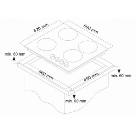 Газовая панель Simfer H60V41O517