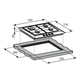 Варочная поверхность WEISSGAUFF HGG 640 WG Nano Glass