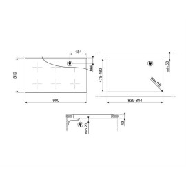 Варочная поверхность SMEG SI1M4954D