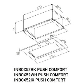 Вытяжка MEFERI INBOX52IX PUSH COMFORT