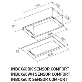 Вытяжка MEFERI INBOX60BK SENSOR COMFORT