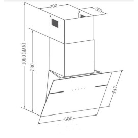 Вытяжка MEFERI AIRBOX60BK ULTRA