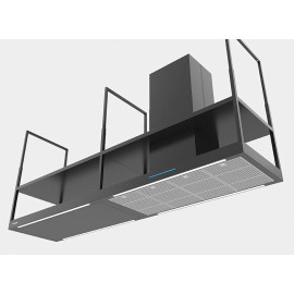 Вытяжка PANDO I-894 DR/90+120 MODULO DCHA. NEGRO MATE V.1250 ECO SEC