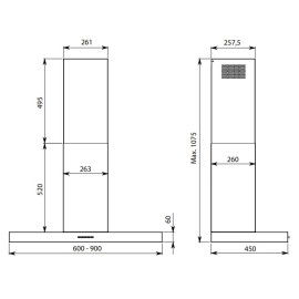 Вытяжка FALMEC MERCURIO EVO 60 Dialog Sustem (CMUN60.E10P2#ZZZ3460F)
