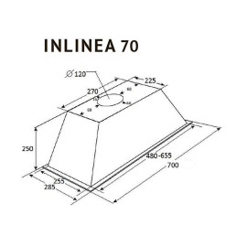 Вытяжка KUPPERSBERG INLINEA 70 X