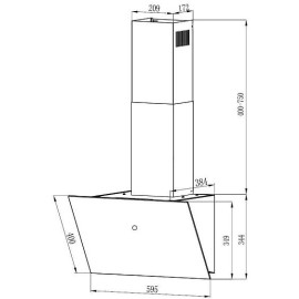 Вытяжка WEISSGAUFF Alcor TC BL Inverter Wi-Fi