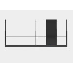 Вытяжка PANDO I-894 DR/120+120 MODULO DCHA. NEGRO MATE V.1250 ECO SEC