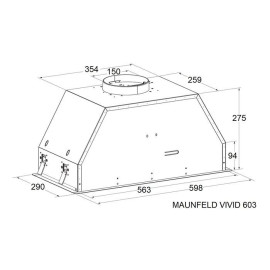 Вытяжка MAUNFELD VIVID 603EM черный