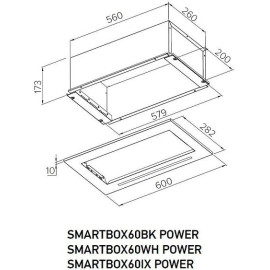 Вытяжка MEFERI SMARTBOX60IX POWER