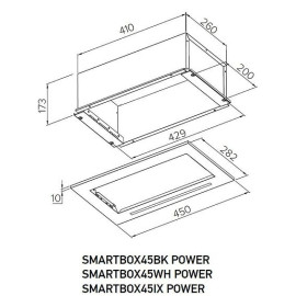 Вытяжка MEFERI SMARTBOX45BK POWER
