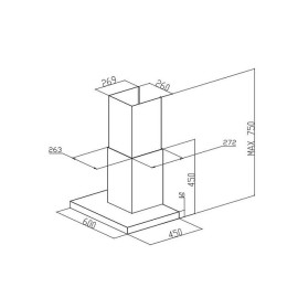 Вытяжка MEFERI SLIMBOX60BK LIGHT