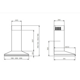 Вытяжка DE DIETRICH DHP2962BX