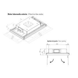 Вытяжка PANDO E-231/130 CRISTAL BLANCO V.2450 ECO