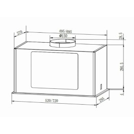 Вытяжка FABER ARIA WH 52 (305.0702.959)