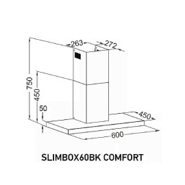 Вытяжка MEFERI SLIMBOX60BK COMFORT