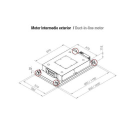 Вытяжка PANDO E-297/120 INOX V.2350 ECO