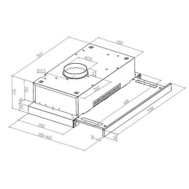 Вытяжка MEFERI SLIDEBOX60BK LIGHT