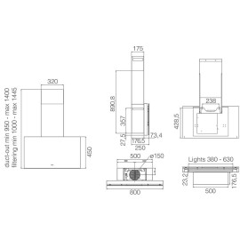 Вытяжка ELICA SUPER PLAT @ BL/F/80 (PRF0164980A)