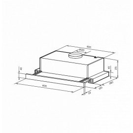 Вытяжка LEX HONVER 2M 600 INOX