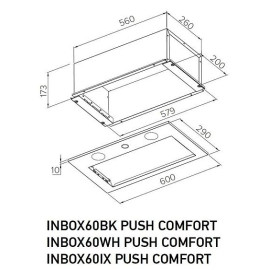 Вытяжка MEFERI INBOX60IX PUSH COMFORT