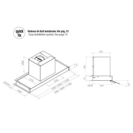 Вытяжка PANDO TIX/120 INOX V.1050 ECO SEC PLUS