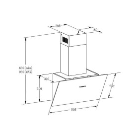 Вытяжка MEFERI AIRBOX60BK LIGHT