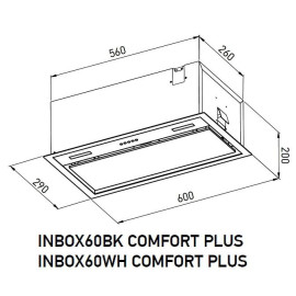 Вытяжка MEFERI INBOX60BK COMFORT PLUS