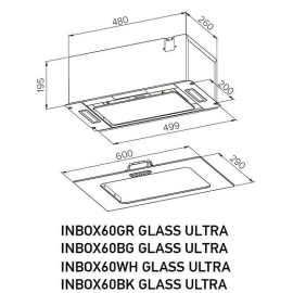 Вытяжка MEFERI INBOX60BG GLASS ULTRA