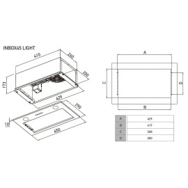 Вытяжка MEFERI INBOX45BK LIGHT