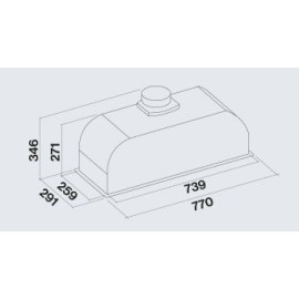 Вытяжка FALMEC BUILT-IN BURANO PLUS 70 BK (CBIN70.E11P2#ZZZN460F)