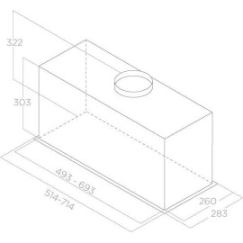 Вытяжка ELICA LANE SENSOR @ BLMAT/A/72 (PRF0188480A)