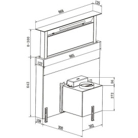 Вытяжка WEISSGAUFF Down Draft 900 Touch Inverter Black